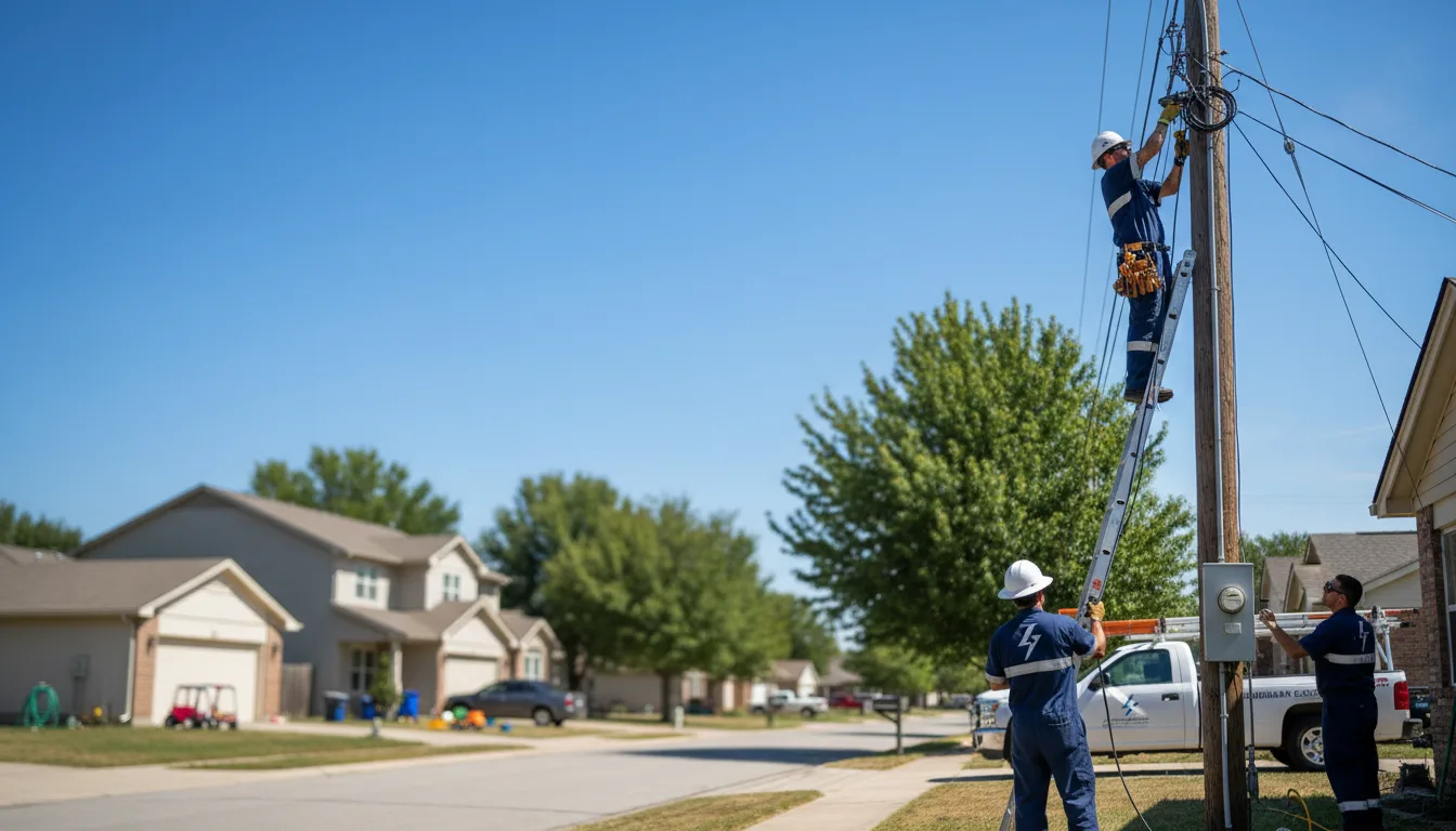 Residential electrician providing installation services in Stark, KS